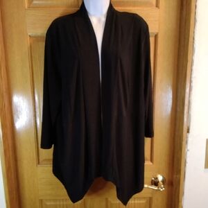 Roz & Ali Black Women's Silky Cardigan